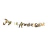 Guirlande joyeux anniversaire or brillant 2m50