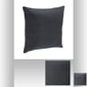 Coussin déhoussable 38x38cm gris foncé