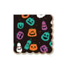 20 serviettes papier forme halloween citrouille 33x33cm