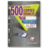 Clairefontaine copies doubles perforées 21x29.7 cm 500 pages seyes