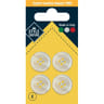 Boutons tailleur blanc nacré 18mm x4 Style Couture