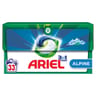 Ariel 3in1 pods lavages capsules liquides 33 lavages alpine 0.6021kg