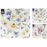 Serviettes motif fleurs