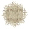 Set de table en feutrine 32cm bord feuillage champagne paillete