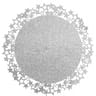 Set de table 32cm en feutrine bd etoiles argent paillette