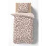 Housse de couette 140x200cm + 1 taie 63x63cm bigarreau