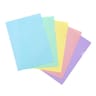 10 pochettes coins a4 rainbow pastel