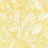 20 serviettes 33x33cm full of leaves blanc fond jaune