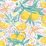 20 serviettes 33x33cm agrumes de sicile