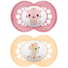 Mam sucette original animaux 18+ mois silicone x2