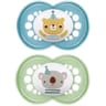 Mam sucette original animaux 18+ mois silicone x2