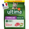 Ultima croquettes chat stérilisé adulte boeuf 7.5kg + 1.5 kg