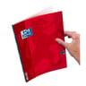 Cahier openflex agrafe 240x320 96pages optik p. Seyes rouge