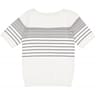 Pull manches courtes femme ECRU COMBO T50/52
