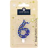 Bougie chiffre ludique animaux n°6