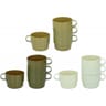 Tasses 225 ml x4 avec rangement