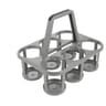 Paniere 6 bouteilles 1.5l 26x34x26cm taupe 100% recyclabe