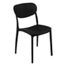 Chaise empilable "plasta"noir
