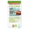 Ethiquable chocolat lait 50% cacao Madagascar bio 100g