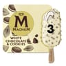 Magnum bâtonnet chocolat blanc & cookies 3x90ml 222g