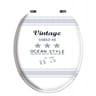 Abattant déco imprimé charnières ABS thermodur frein de chute vintage Océan