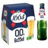 1664 0.0 bière blonde sans alcool 6x25cl 0.0%vol
