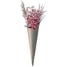 Bouquet fleurs artificielles séchées pavot, millet ton rose 013xh50cm