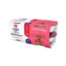 Alsace Lait bibeleskaes fromage blanc sur lit de framboise 6.2%mg 4x125g