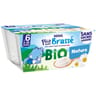 Nestlé p'tit brassé bio nature sans sucres ajoutés dès 6 mois 4x90g