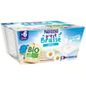 Nestlé p'tit brassé bio nature sans sucres ajoutés dès 6 mois 4x90g