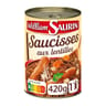 William saurin saucisses aux lentilles - plat cuisiné 420g