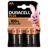 Duracell piles plus 100% aa x4