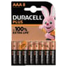Duracell piles plus 100% aaa x8 93g