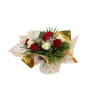 Bulle feerique- roses gypsophile feuillage