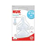 2 tétines silicone base large serenity + 6-18 mois xl lait & céréales Nuk