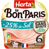 Herta le bon paris -25%sel sans nitrite 6 tranches 210g
