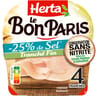 Herta le bon Paris -25% de sel sans nitrite 4 tranches fines 120g