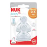 2 tétines physiologiques silicone lait infantile 0-6 mois Nuk