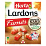 Herta lardons fumés conservation sans nitrite 2x75g