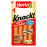 Herta knacki original100% pur porc taux de sel de réduit x4 140g