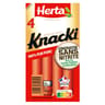 Herta knacki 100% porc conservation sans nitrite  x4 , 140g