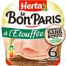 Herta le bon paris jambon à l'étouffée conservation sans nitrite 6 tranches 210g