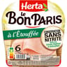 Herta le bon paris jambon à l'étouffée conservation sans nitrite 6 tranches 210g