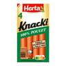 Herta knacki saucisses 100% poulet x4 140g