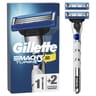Gilette mach3 turbo rasoir pour homme 1 manche 2 recharges de lames