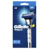 Gilette mach3 turbo rasoir pour homme 1 manche 2 recharges de lames