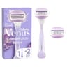Gilette venus confort glide breeze rasoir, 1manche,2 recharges