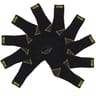 10 paires de mi chaussettes travail homme NOIR T43/46