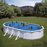 Piscine ovale acier 7.44x3.99x1.22m avec aspirateur vcb10 offert