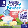 Nestlé p'tit brassé banane fraise 4x90g dès 6 mois